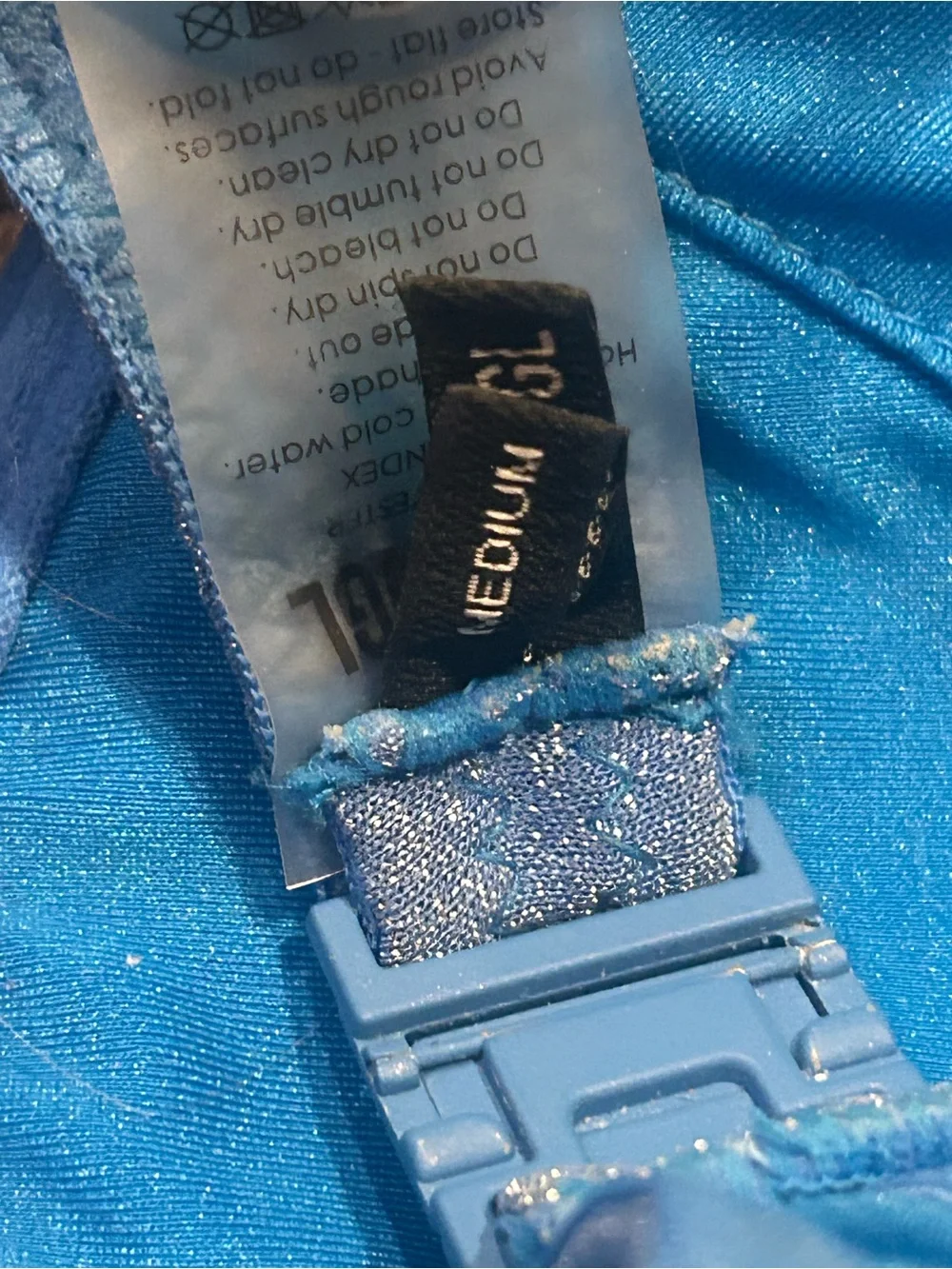 triangl swimwear Shimmery Light Blue Bikini Set